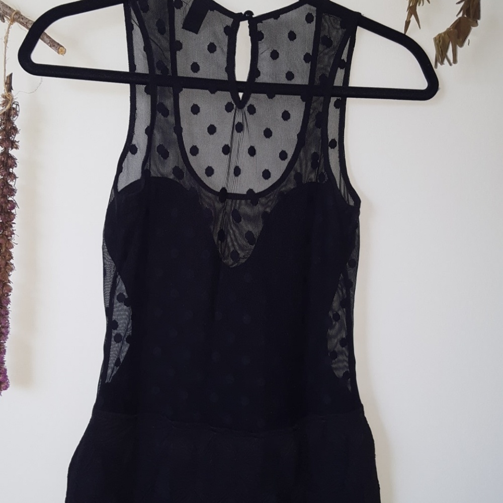Black sheer back/side dress - Picture 4 of 5